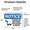 Signmission Please Do Not Feed The Ducks And Geese Sign With Symbol, 14 in W x Rectangle, Vinyl Decal OS-2PACK-NS-D-1014-L-17379 - alternate 4